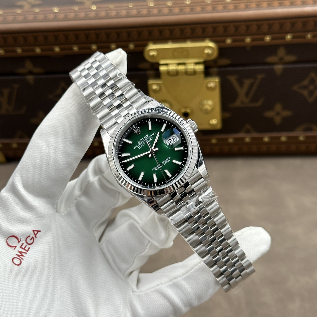 Rolex Datejust 41mm – Green Ombre Dial – VS Factory Stainless Steel Automatic Watch