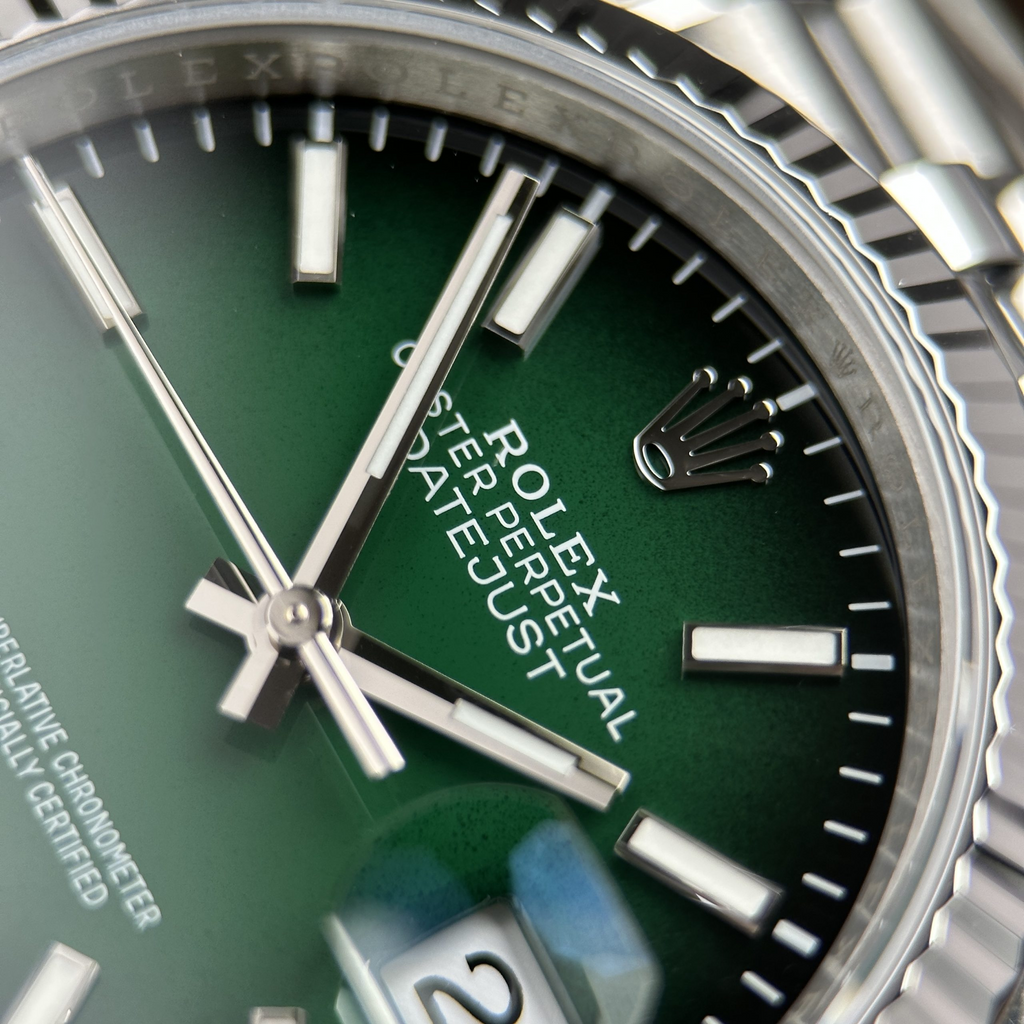 Rolex Datejust 41mm – Green Ombre Dial – VS Factory Stainless Steel Automatic Watch