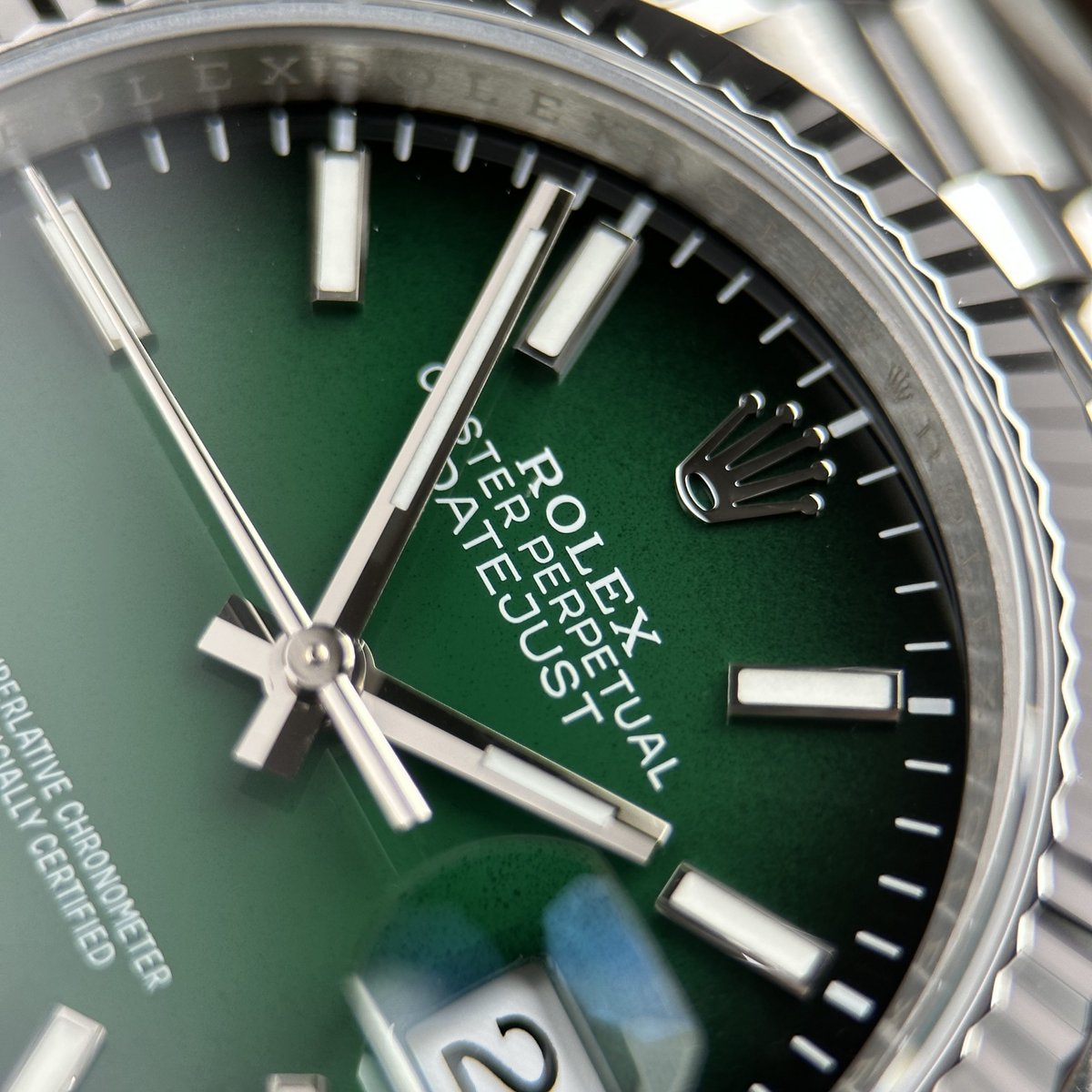 Rolex Datejust 41mm – Green Ombre Dial – VS Factory Stainless Steel Automatic Watch