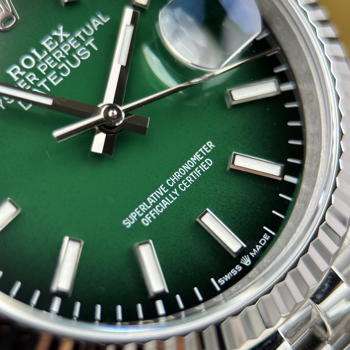 Rolex Datejust 41mm – Green Ombre Dial – VS Factory Stainless Steel Automatic Watch