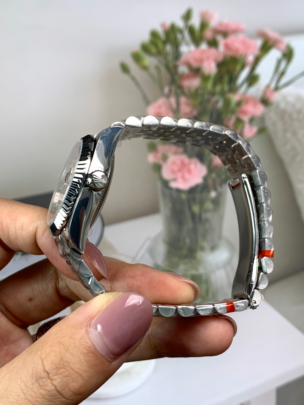 Rolex Datejust 31mm Women's  – Pink Dial – Diamond Markers