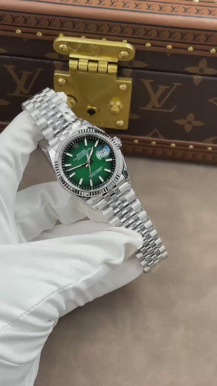 Rolex Datejust 41mm – Green Ombre Dial – VS Factory Stainless Steel Automatic Watch